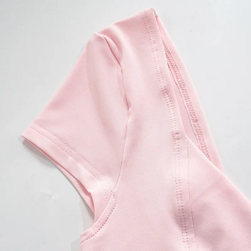 Summer Sexy T Shirt Tops for Women Clothes Stretch Slim Tees Shirt Femme V Neck Long Sleeve T-shirts Streetwea