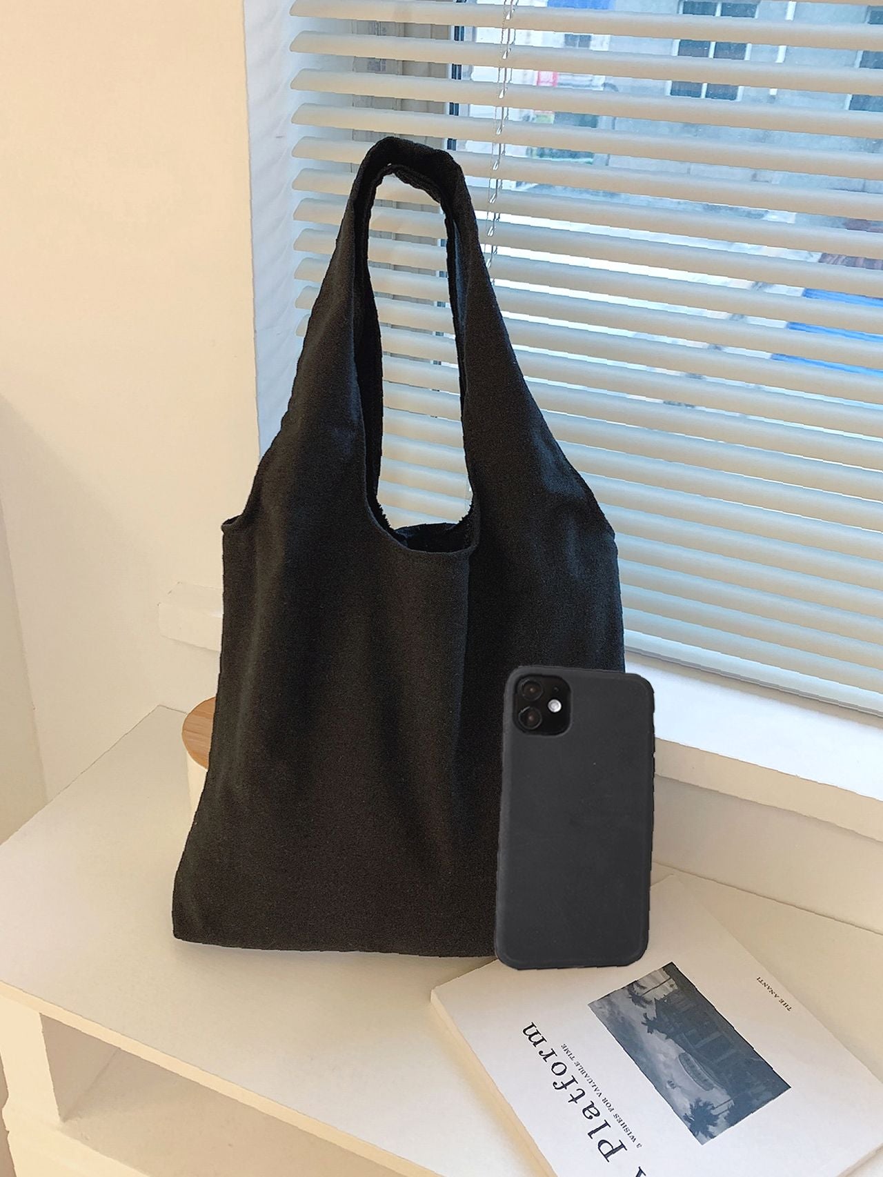 Maxct - Letter Graphic Shopper Bag  - Women Tote Bags
