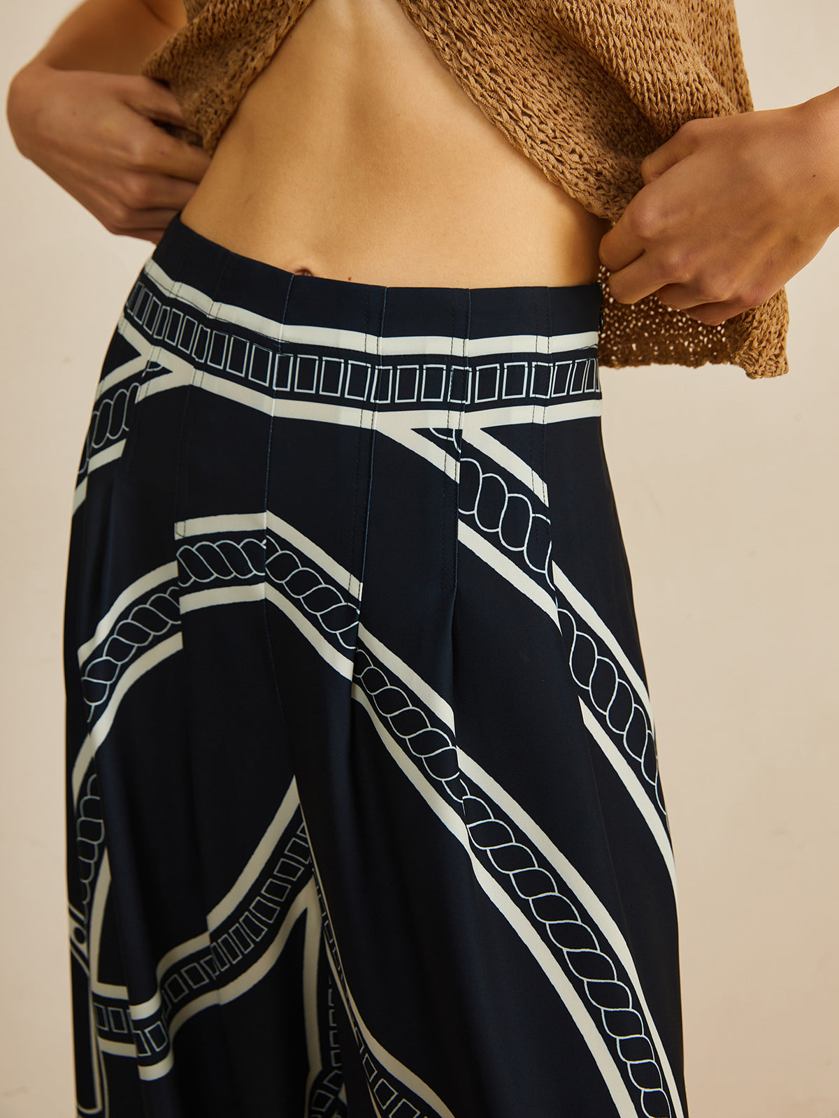 Maxct Print Wide Leg Pants