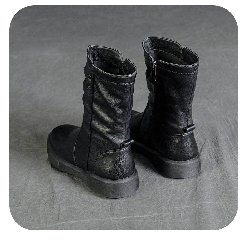 British Style Splicing Thick-Soled Martin Boots Maxct