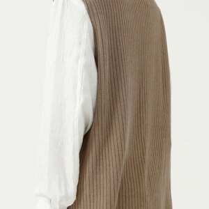 Maxct - Mens Loose Round Neck Sleeveless Sweater Vest I