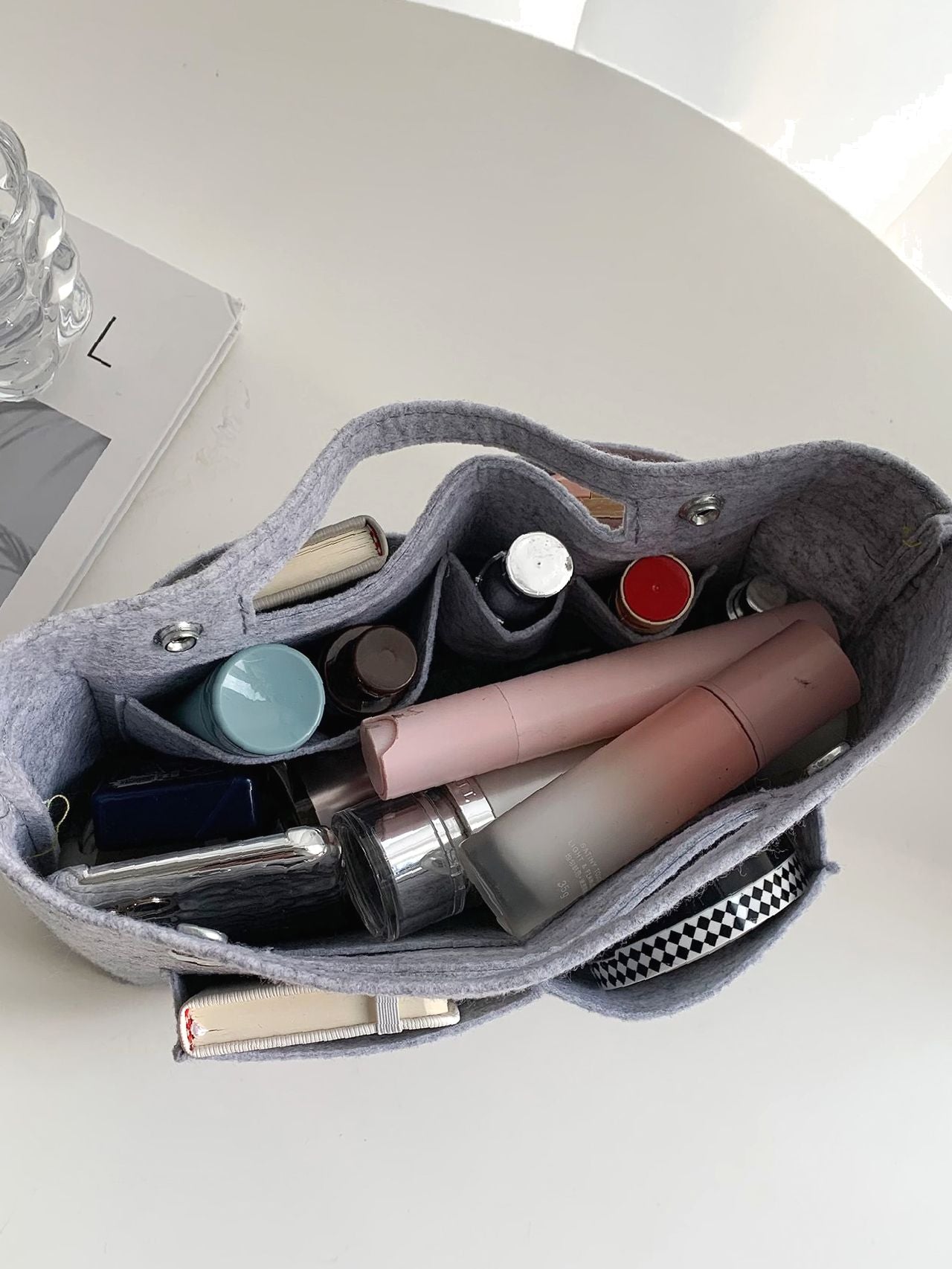 Maxct - Snap Button Bag Insert  - Women Tote Bags