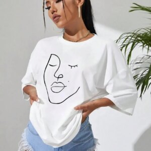 Maxct &Abstract Woman Face Tee