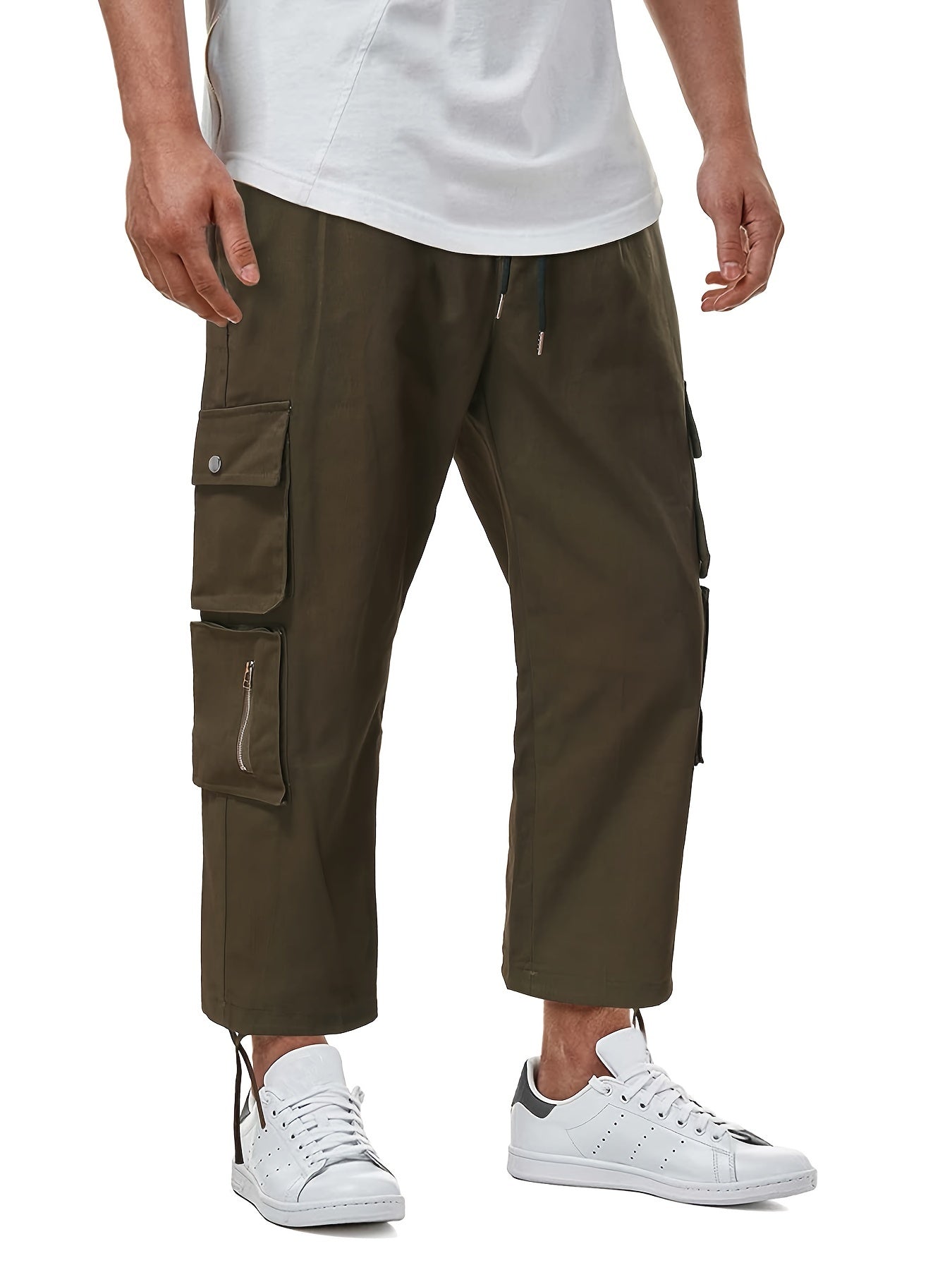 Maxct  Men's Casual Zipper Pockets Cargo Pants For All Seasons