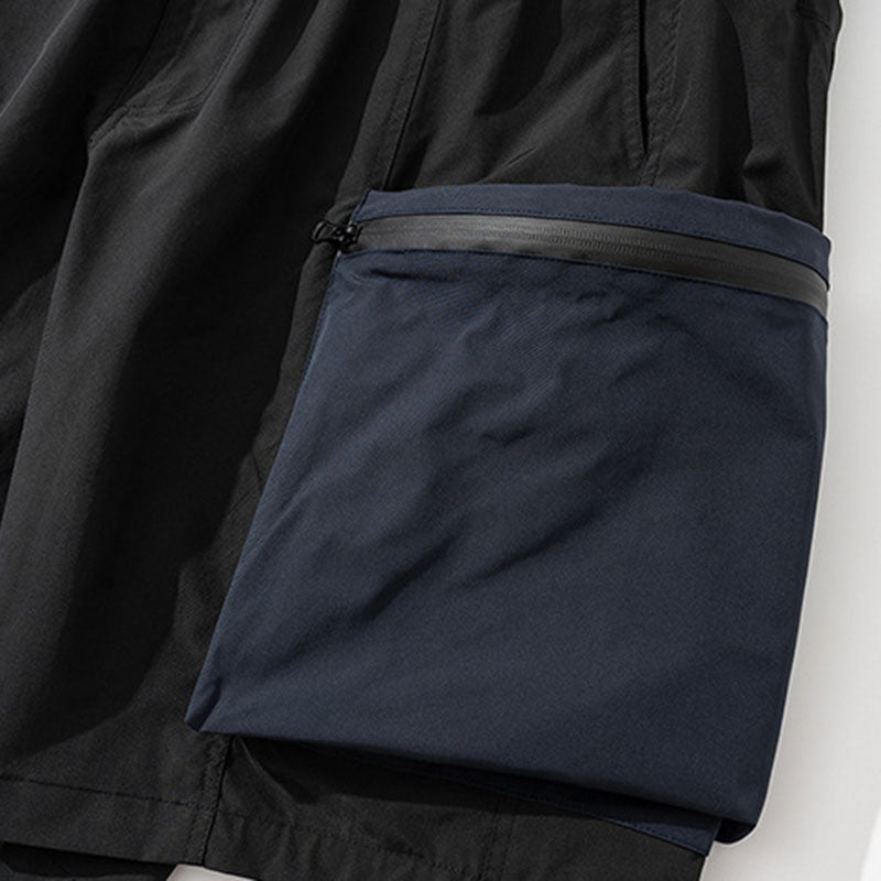 Maxct Panelled Pocket Cropped Shorts