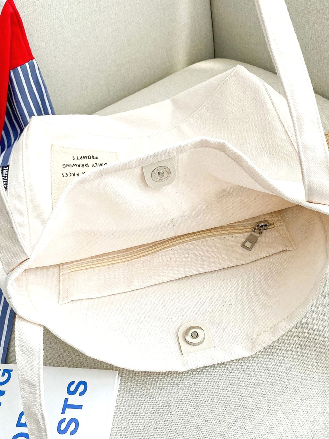 Maxct - Patch Decor Shoulder Tote Bag  - Women Tote Bags