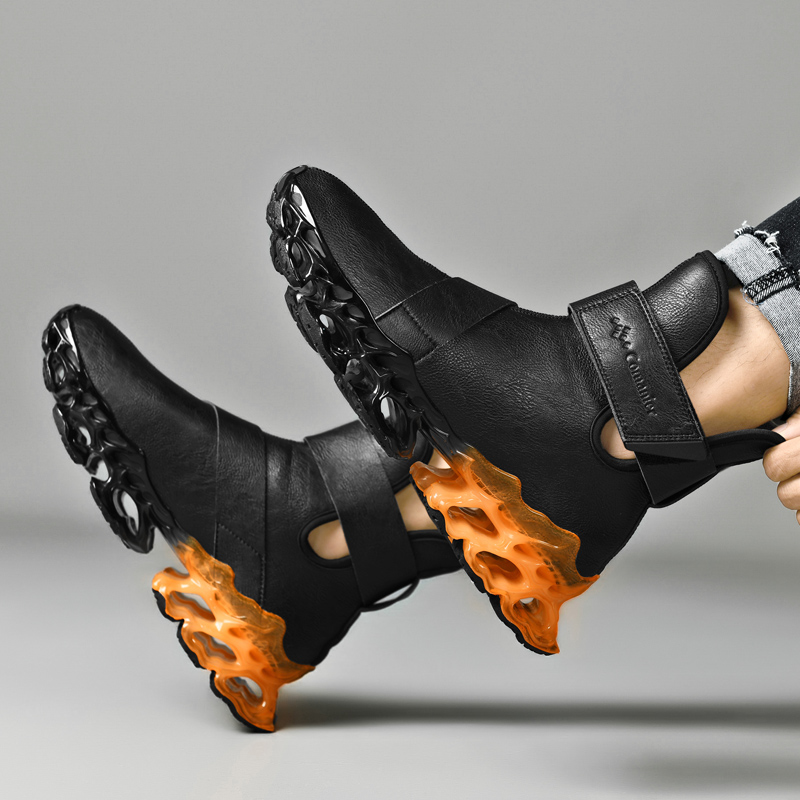 Warm Plush High-top Blade Sneakers - true deals club