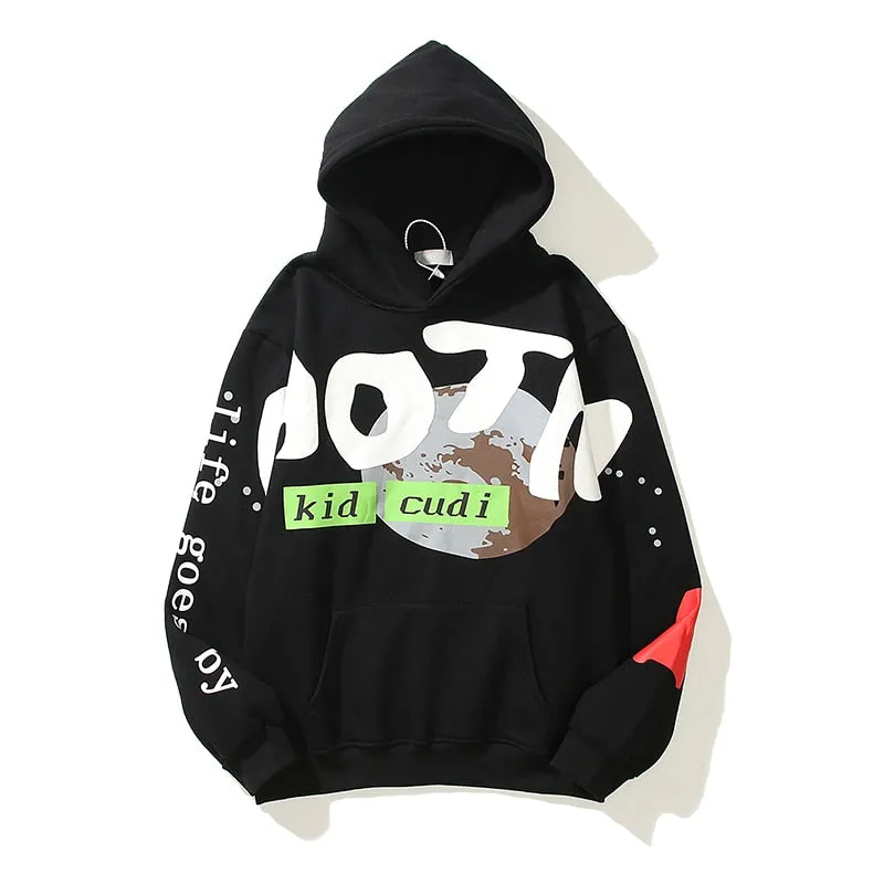 Unisex Retro Oversize Pullover Hoodies Maxct