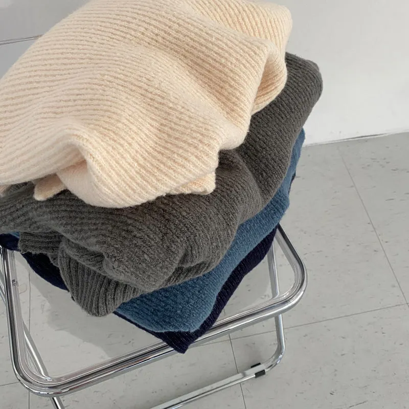 Maxct Dark Academia Oversized Crochet Knit Sweater
