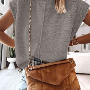 Maxct &Cap Sleeve Sweater Vest