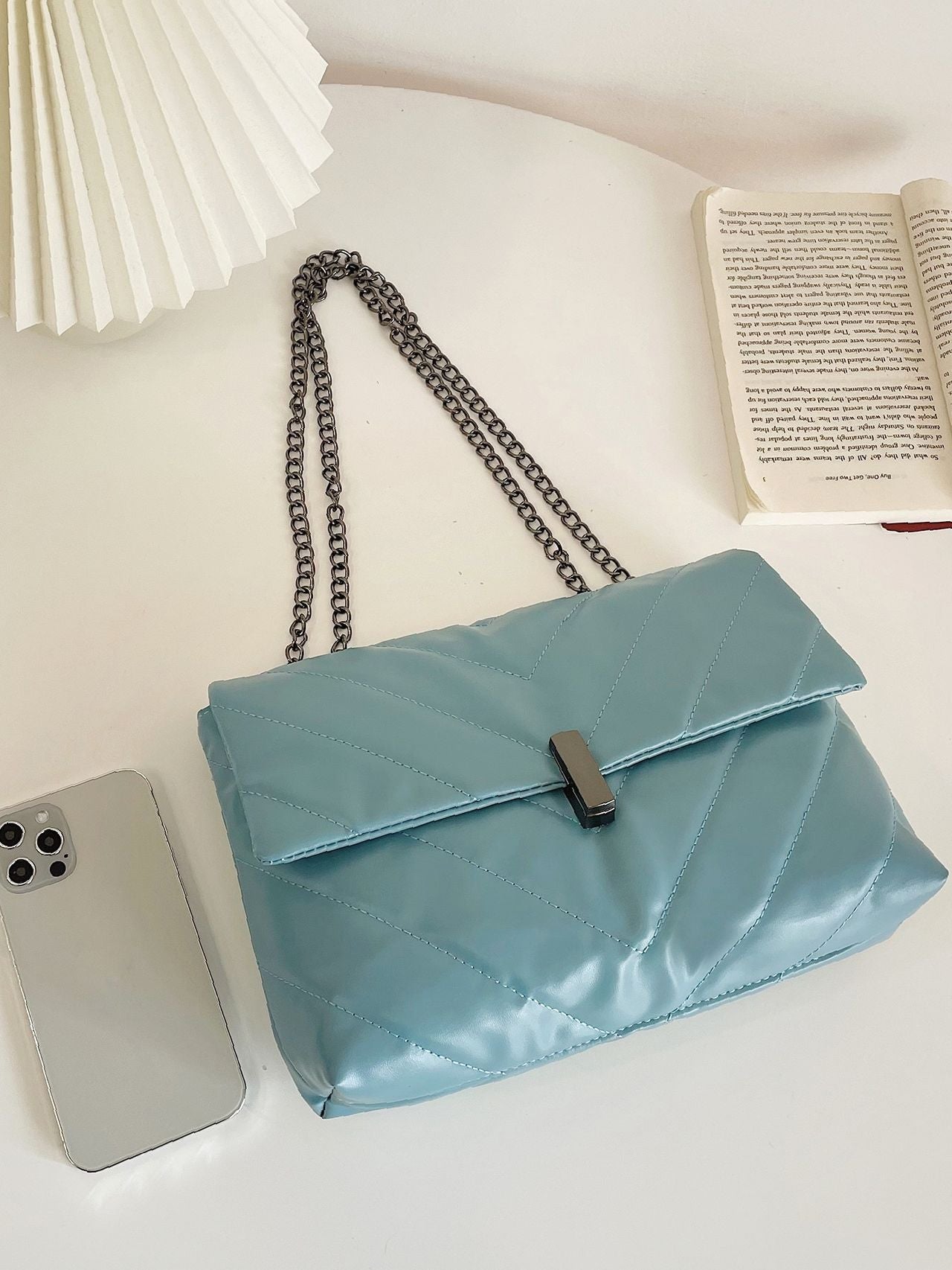 Maxct - Chevron Chain Tote Bag  - Women Tote Bags