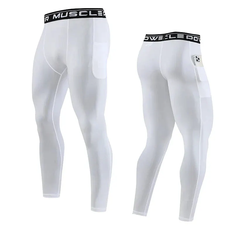 Athletic Compression Trousers Men's Gym Running Leggings for Fitness Maxct