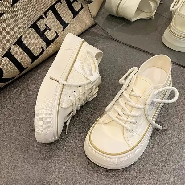 Shoes for Teen Girls Canvas Platform Sneakers Maxct