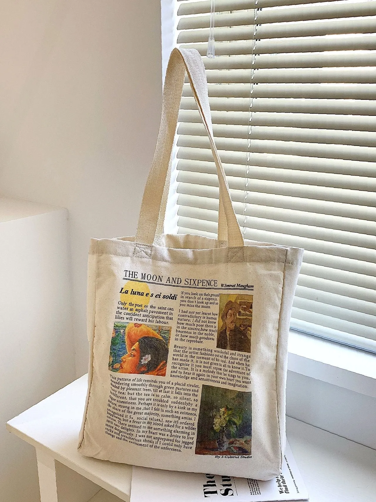 Maxct - Newspaper Pattern Tote bag  - Women Tote Bags