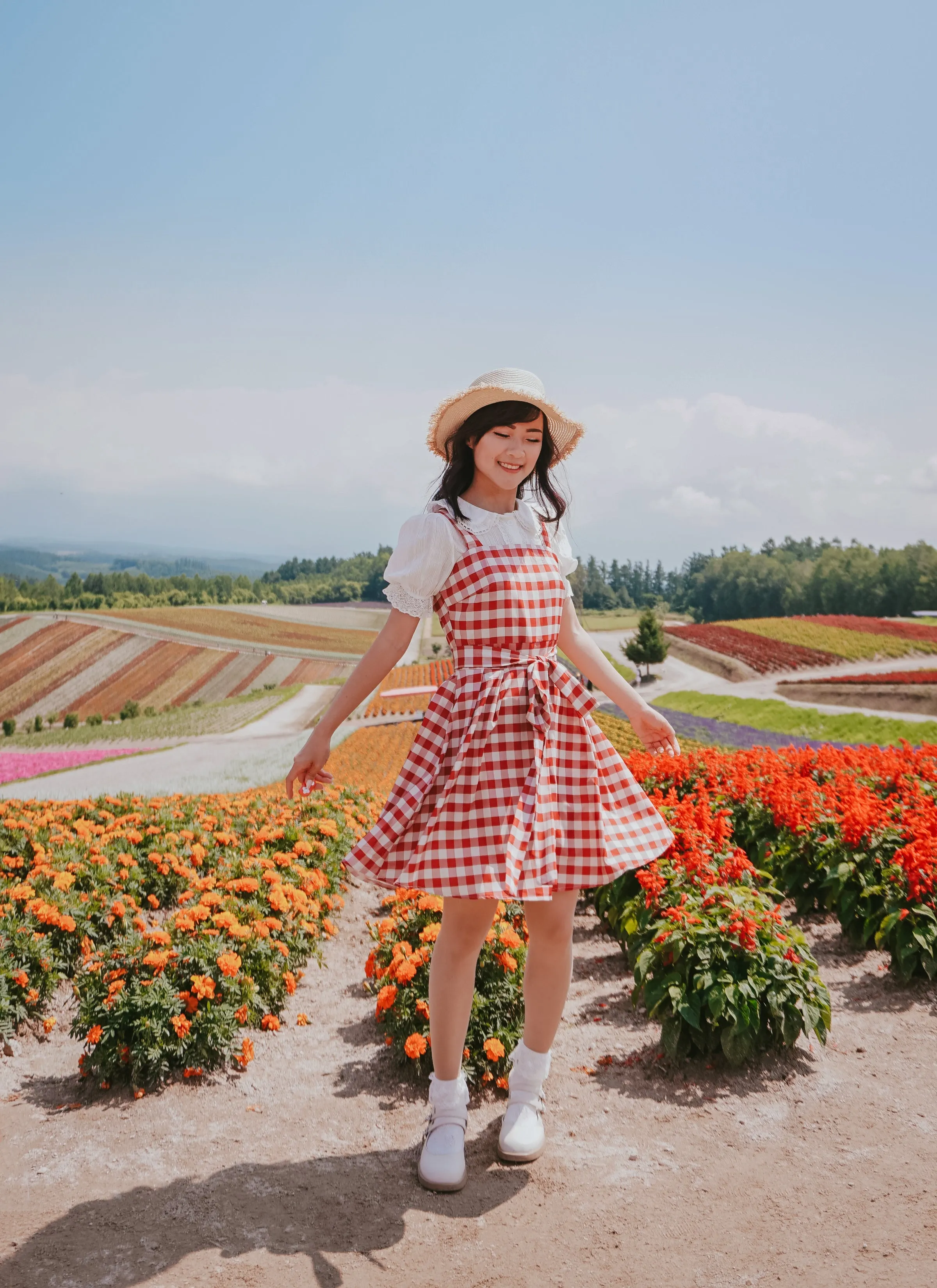 Gingham Picnic Cami Dress Maxct