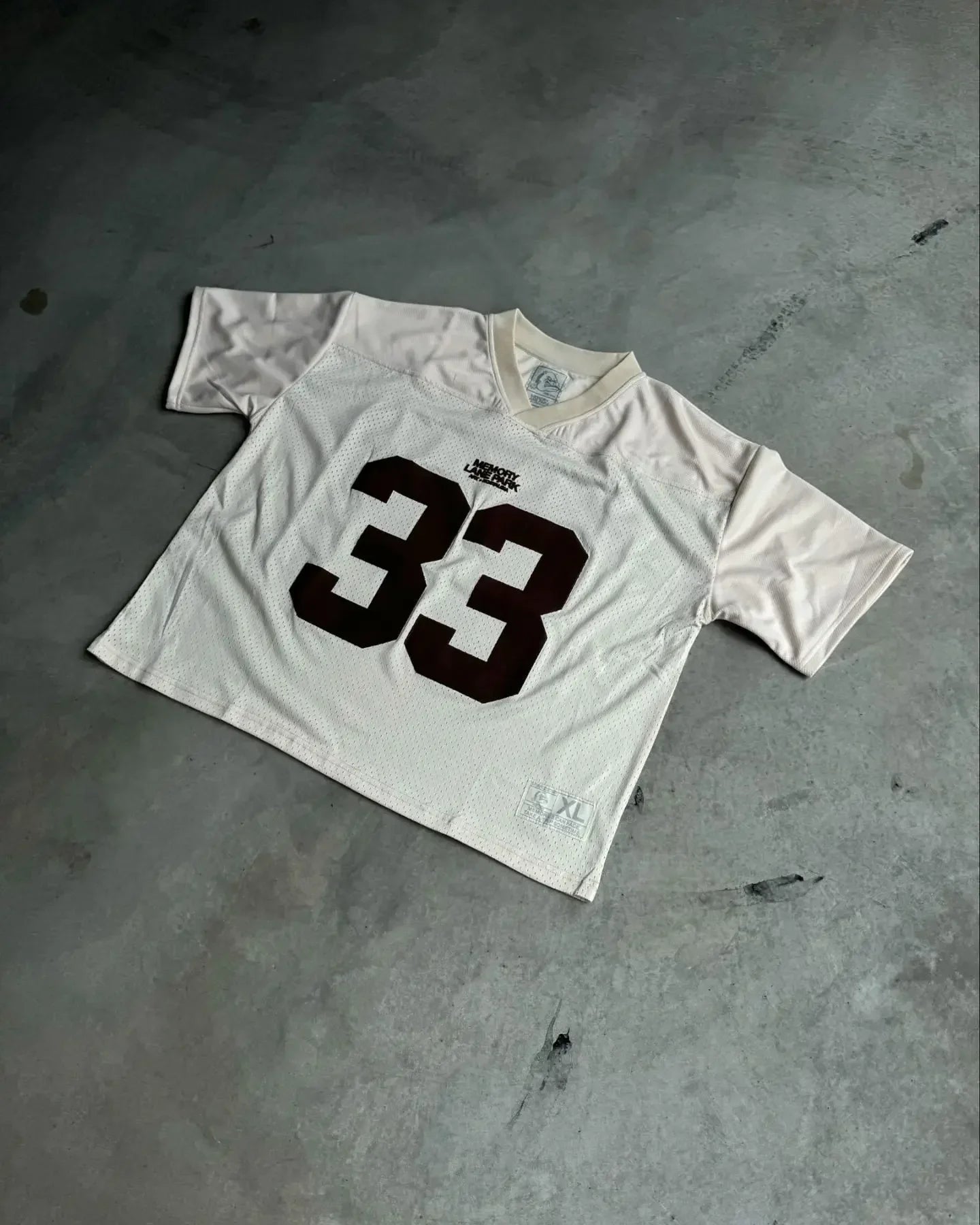 Maxct Summer Trendy Street Retro Hip-hop Jersey Football Clothes Couple Short-sleeved T-shirt Y2K Trend Splicing Number 33 Tops