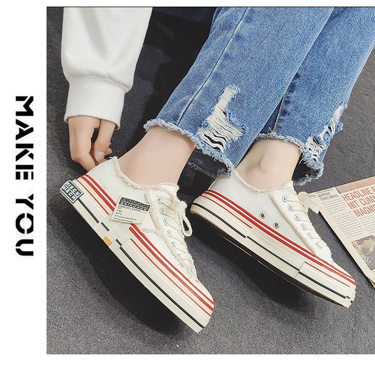 Unisex Chunky Sneakers - Thick Sole. Low Top. Vulcanized