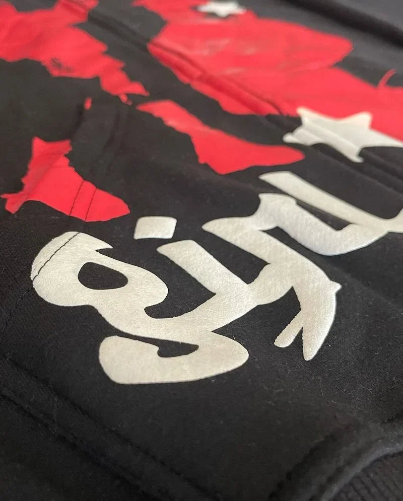 Maxct Man hoodie y2k Fall Winter Fleece Sweatshirts Letter Embroidery Vintage Streetwear Warm Sweats Turtleneck Hoodies Pullover tops