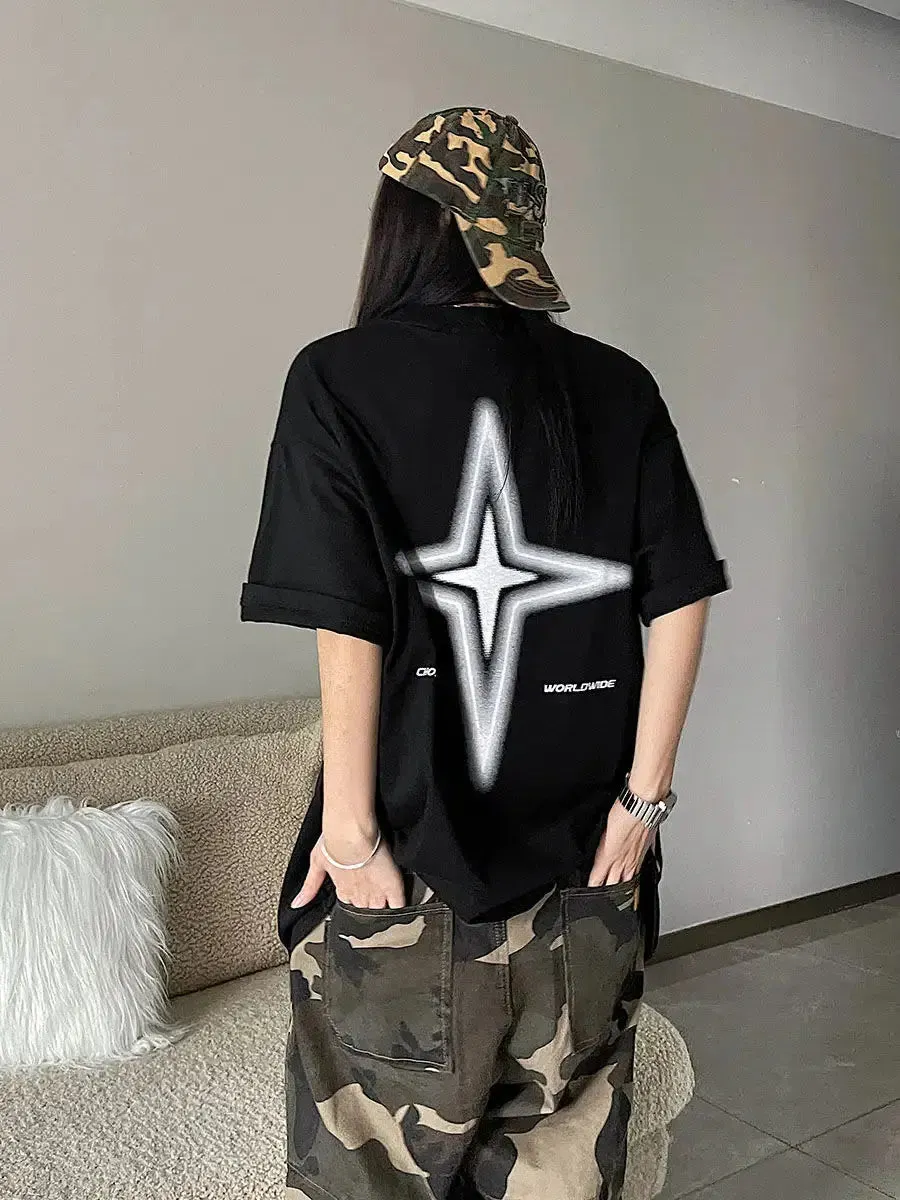 Maxct &Y2K Shiny Star Worldwide Tee