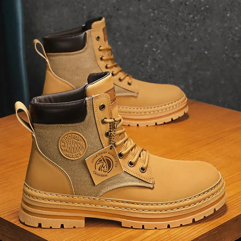Winter Ready Ankle Martin Boots - Leather Work Shoes Maxct