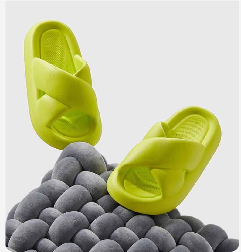 Women's Soft EVA Cross Summer Slides - true deals club