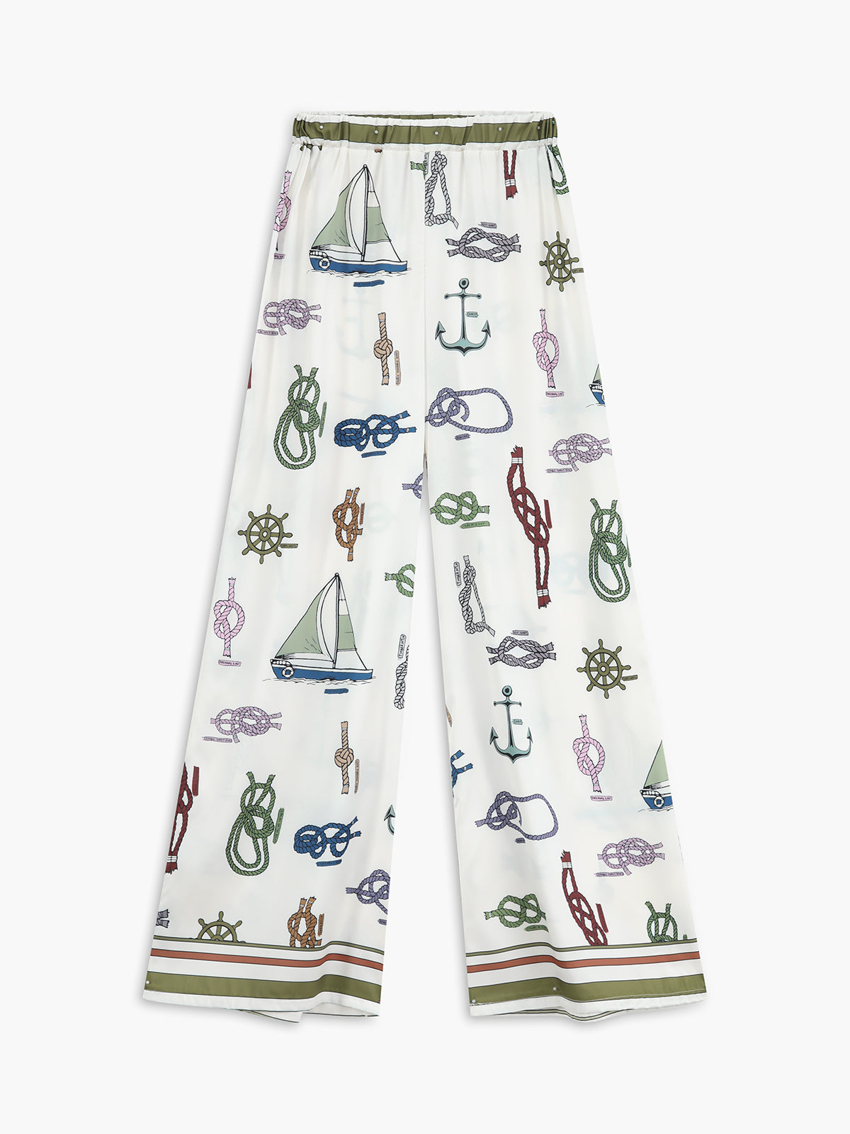 Maxct Printed Loose Collared Pants Set