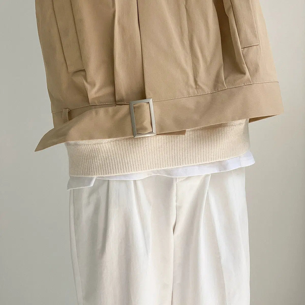 Maxct Retro Short Casual Stand Collar Jacket