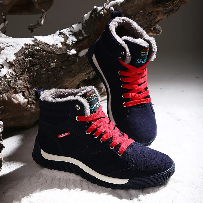 Cozy Winter Men's Snow & Hiking Boots Plush, Non-slip Maxct
