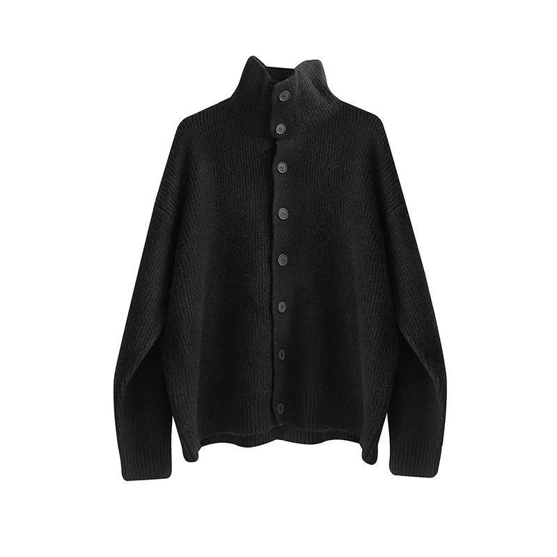 Men's Kit Cardigun, Men's Design, Fashion, Spring, Tubneck Design Cardigun, Sweaters, Outcoat, Jacket