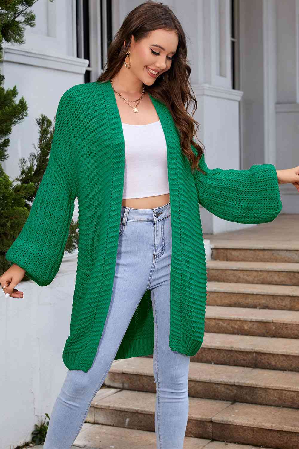 Maxct &Open Front Longline Cardigan