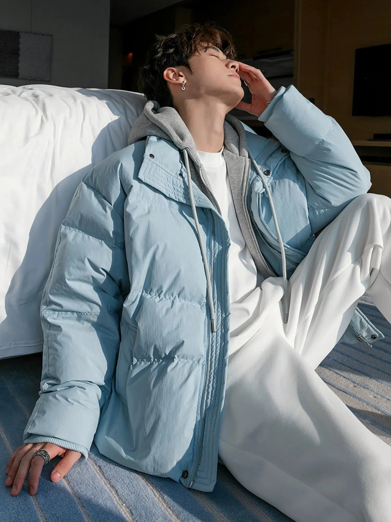 Maxct Two Pieces Hooded Puffer Jackets