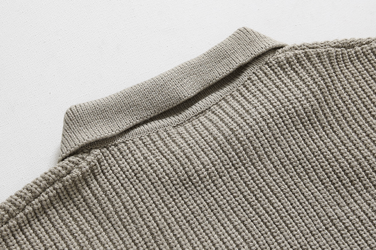 Maxct 6151 Knitted Half Zip-Up Collar Sweater