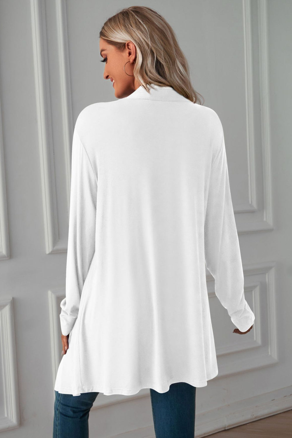 Maxct &Open Front Long Sleeve Cardigan