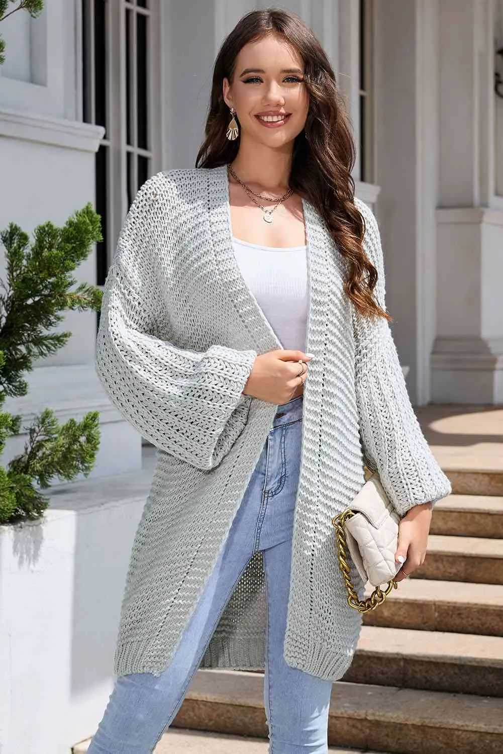Maxct &Open Front Longline Cardigan