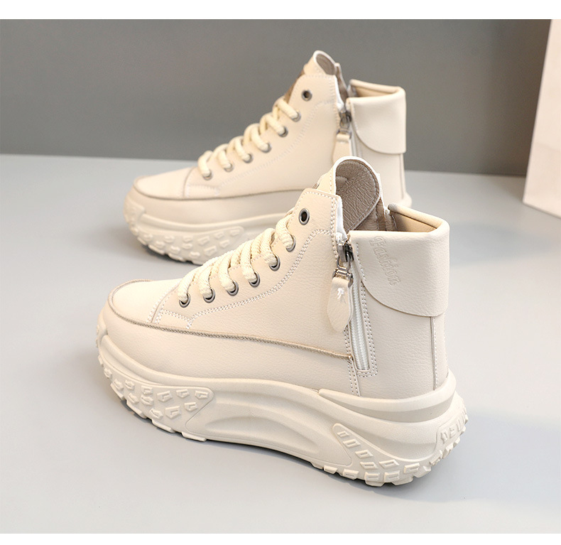 Comfort Elevated Luxury Fashion High-Top Platform Sneakers for Women