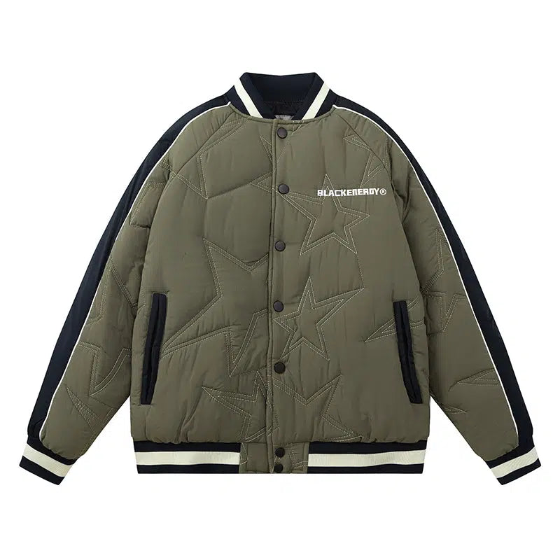 Maxct Army Green Baseball Jacket