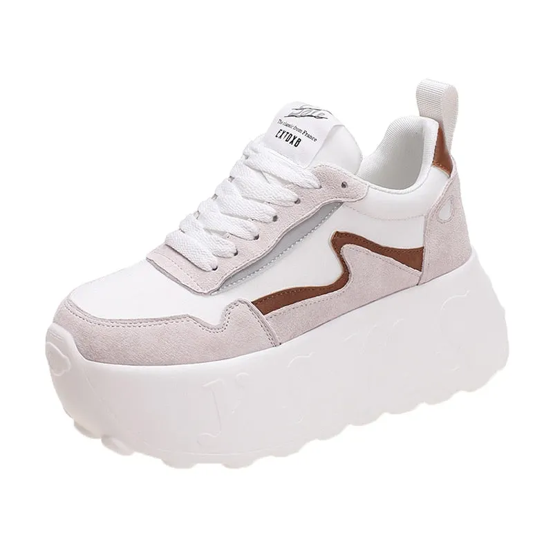 Thick Bottom Platform Sneakers for Women Footwear Trainer Maxct