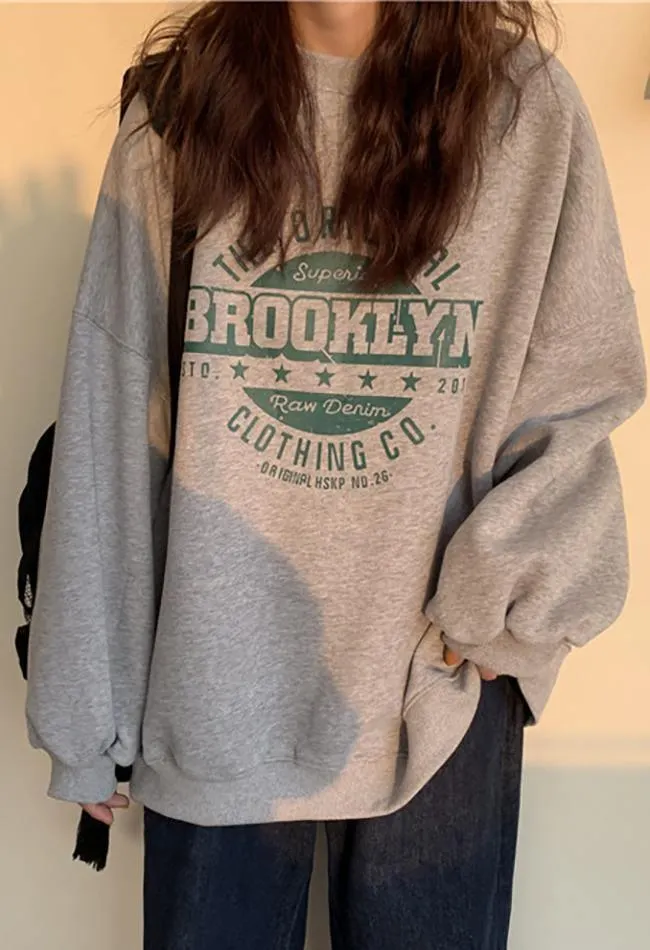 Maxct Brooklyn Graphic Crew Sweatshirt