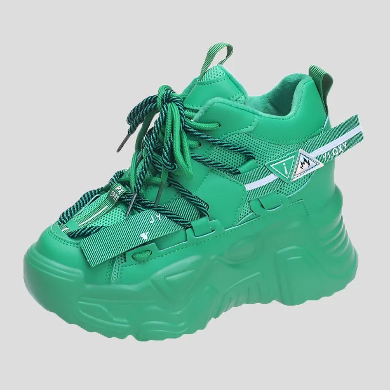 High Platform Ankle Chunky Sneakers Women Maxct