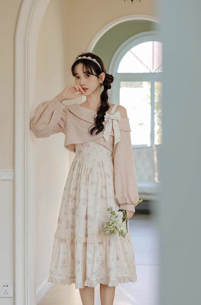 Sweet Rose Midi Dress Maxct