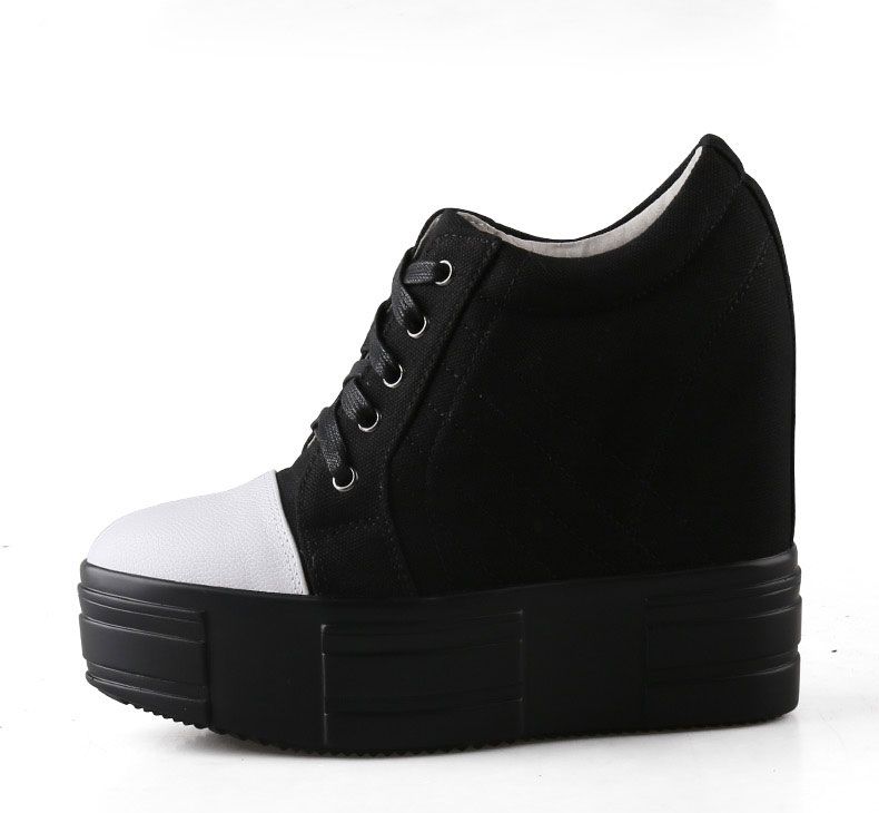 Women's 13cm Round Toe Denim Sneakers - true deals club