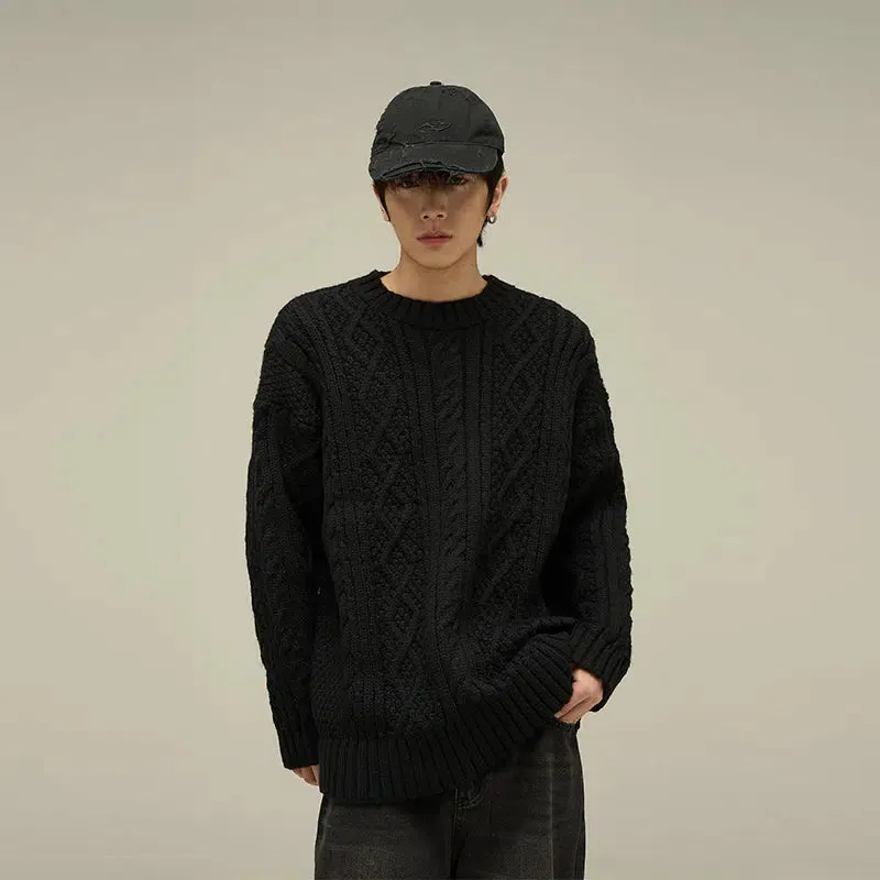 Maxct Vintage Round Neck Sweater