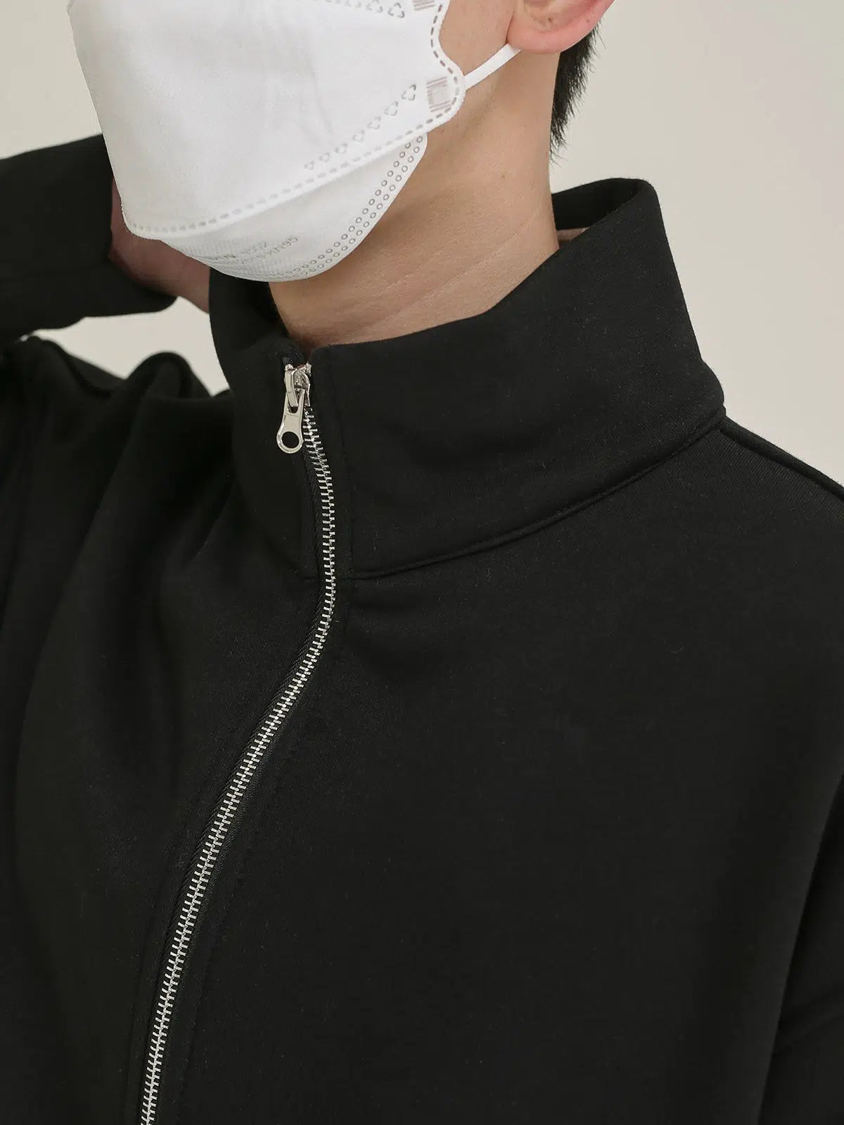 Maxct Stand Collar Zipper Jacket