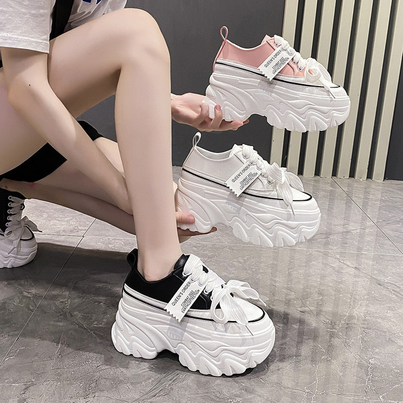 High Heel Chunky Platform Sneakers for Women Maxct