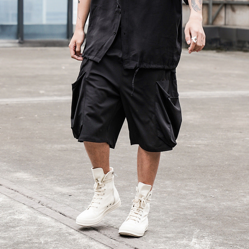 Maxct Large Pocket Loose Casual Shorts