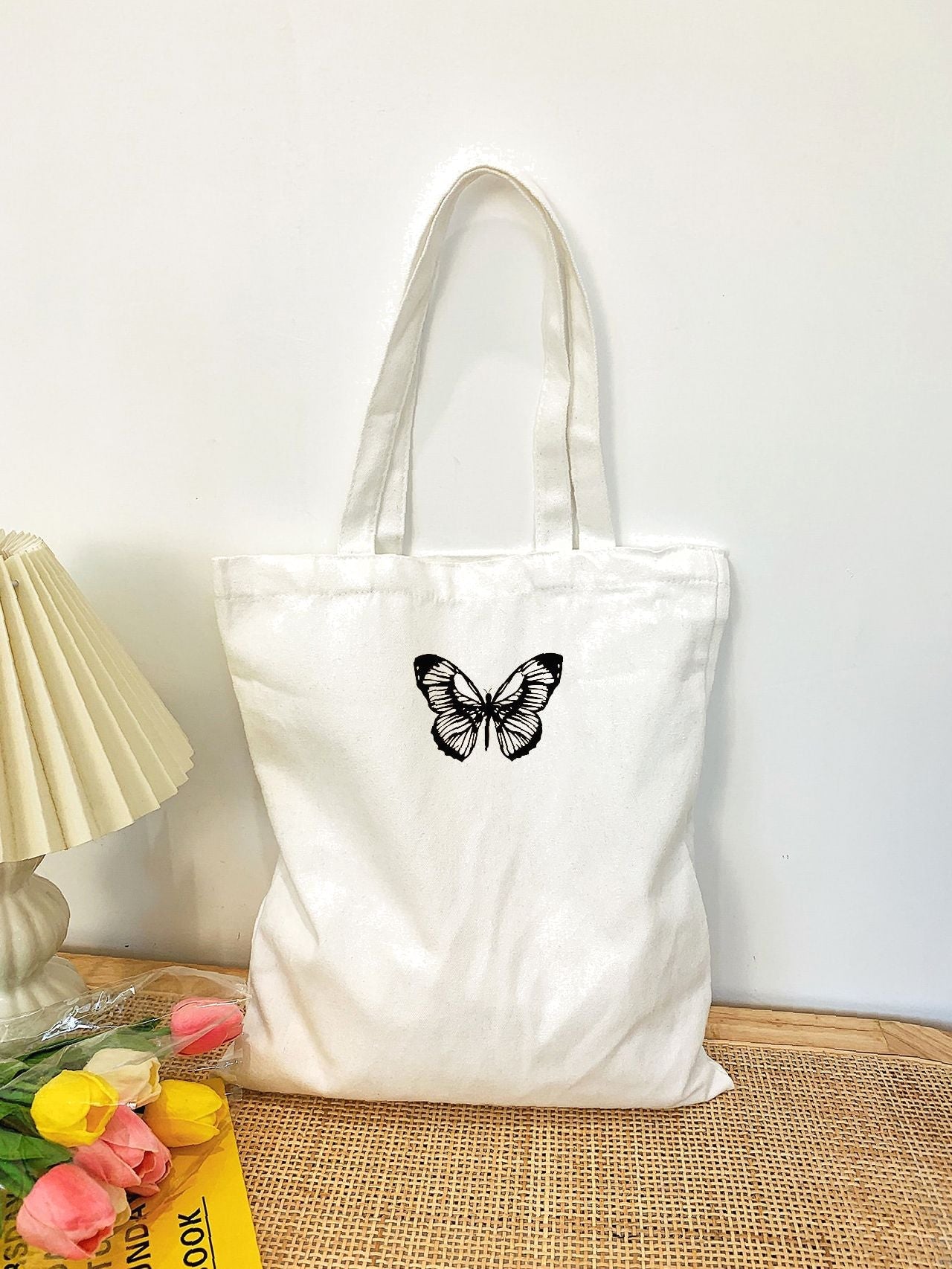 Maxct - Butterfly Graphic Shopper Bag  - Women Tote Bags
