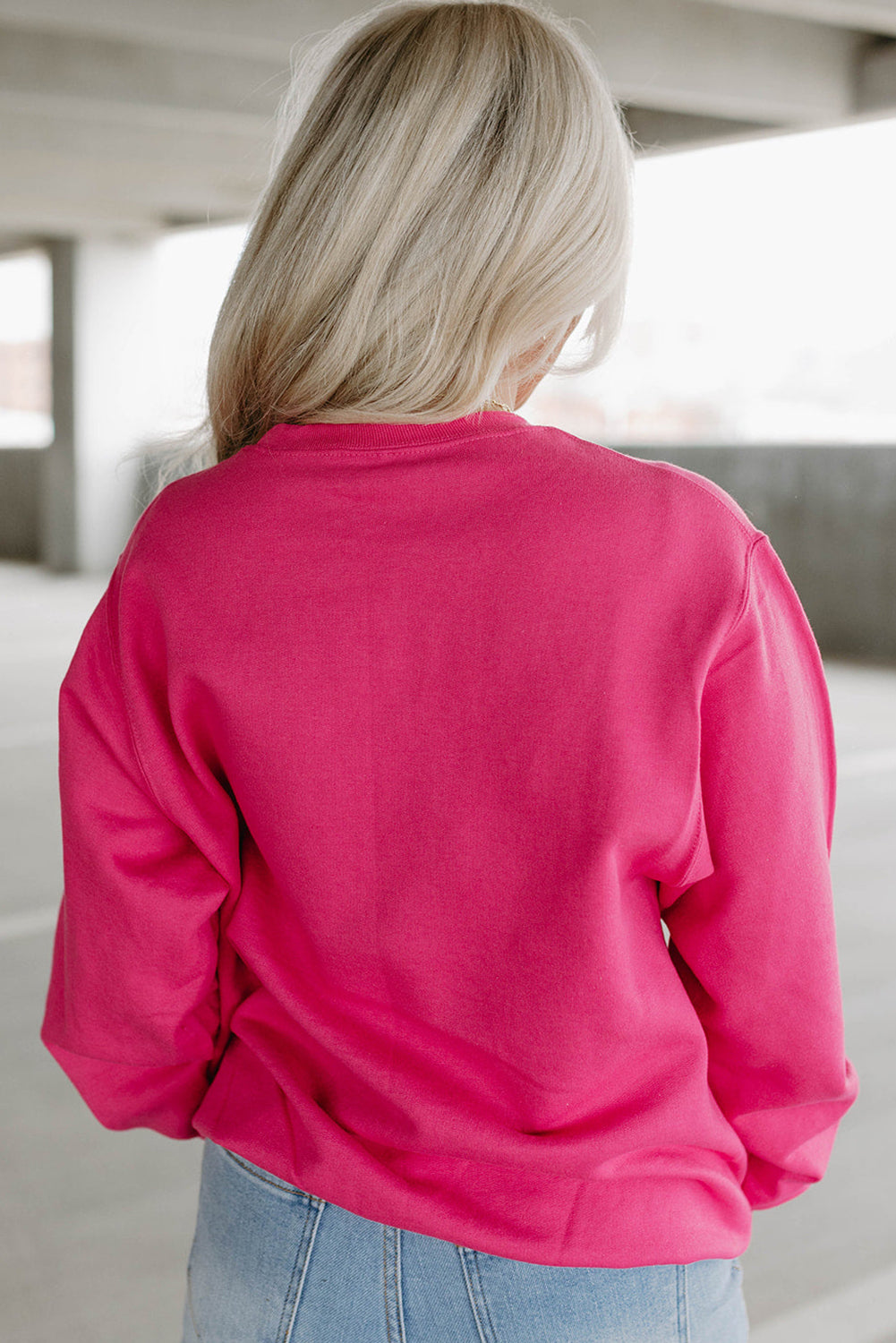 Maxct &Heart Patch Long Sleeve Sweatshirt