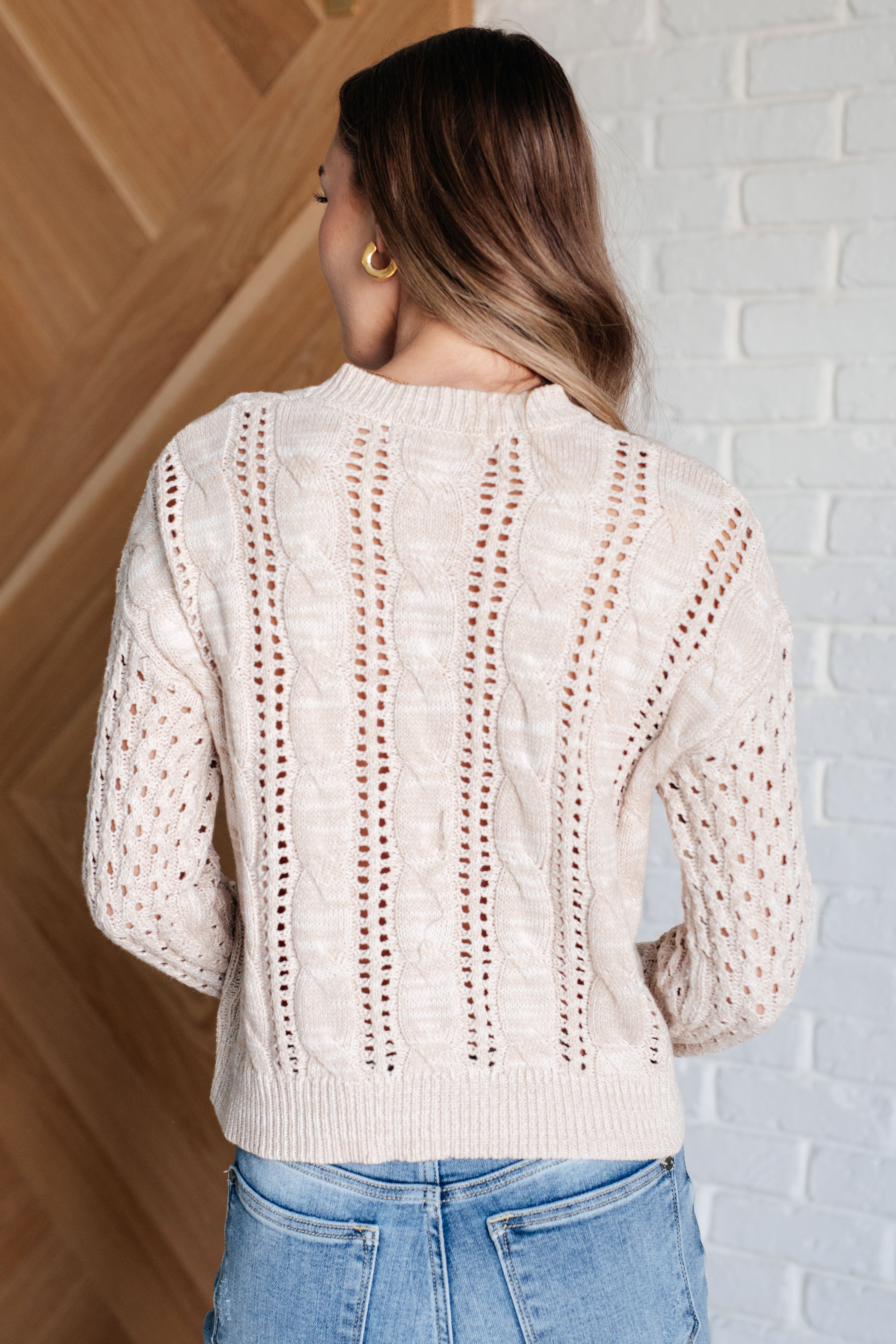 Maxct &A Note of Thanks Cable Knit Sweater