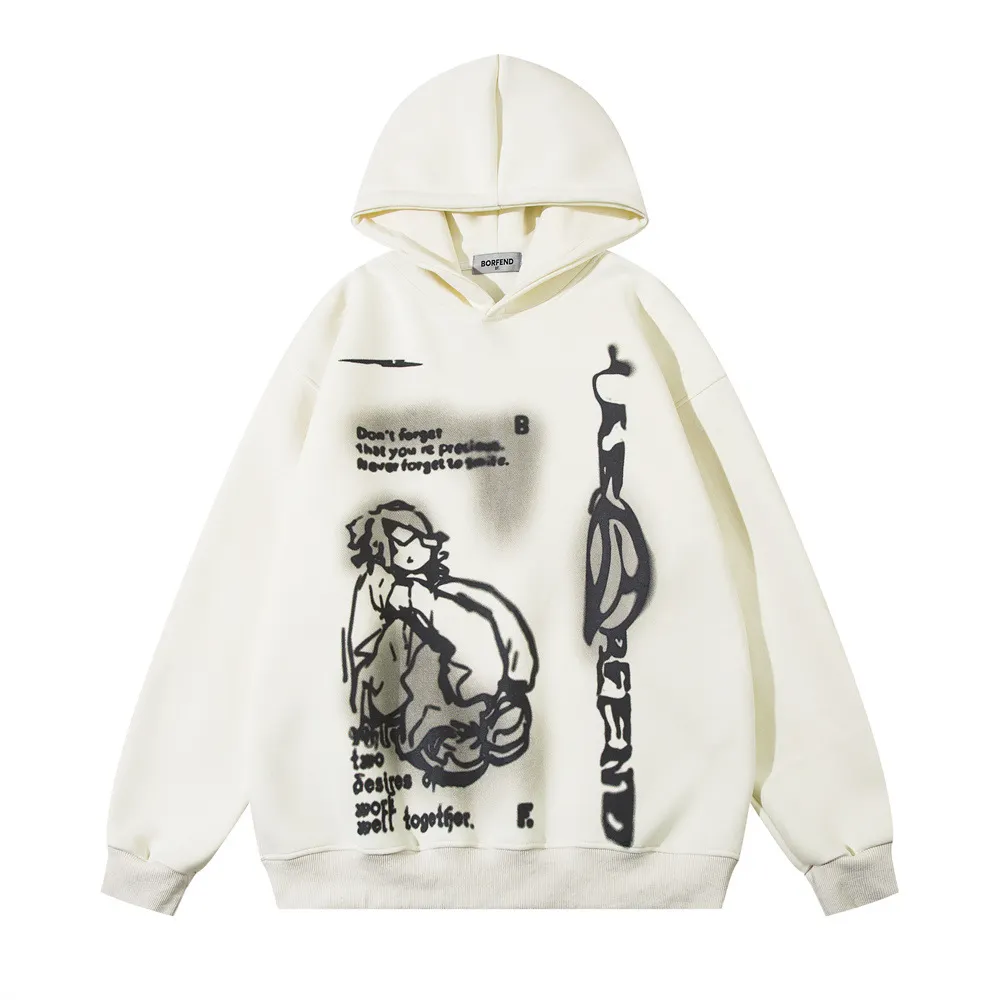 Y2K Women's Men's Hoodies Clothing Long Sleeve Pullover Sweatshirt Streewear Oversize hi-pop vintage hoodies kpop kpop dance