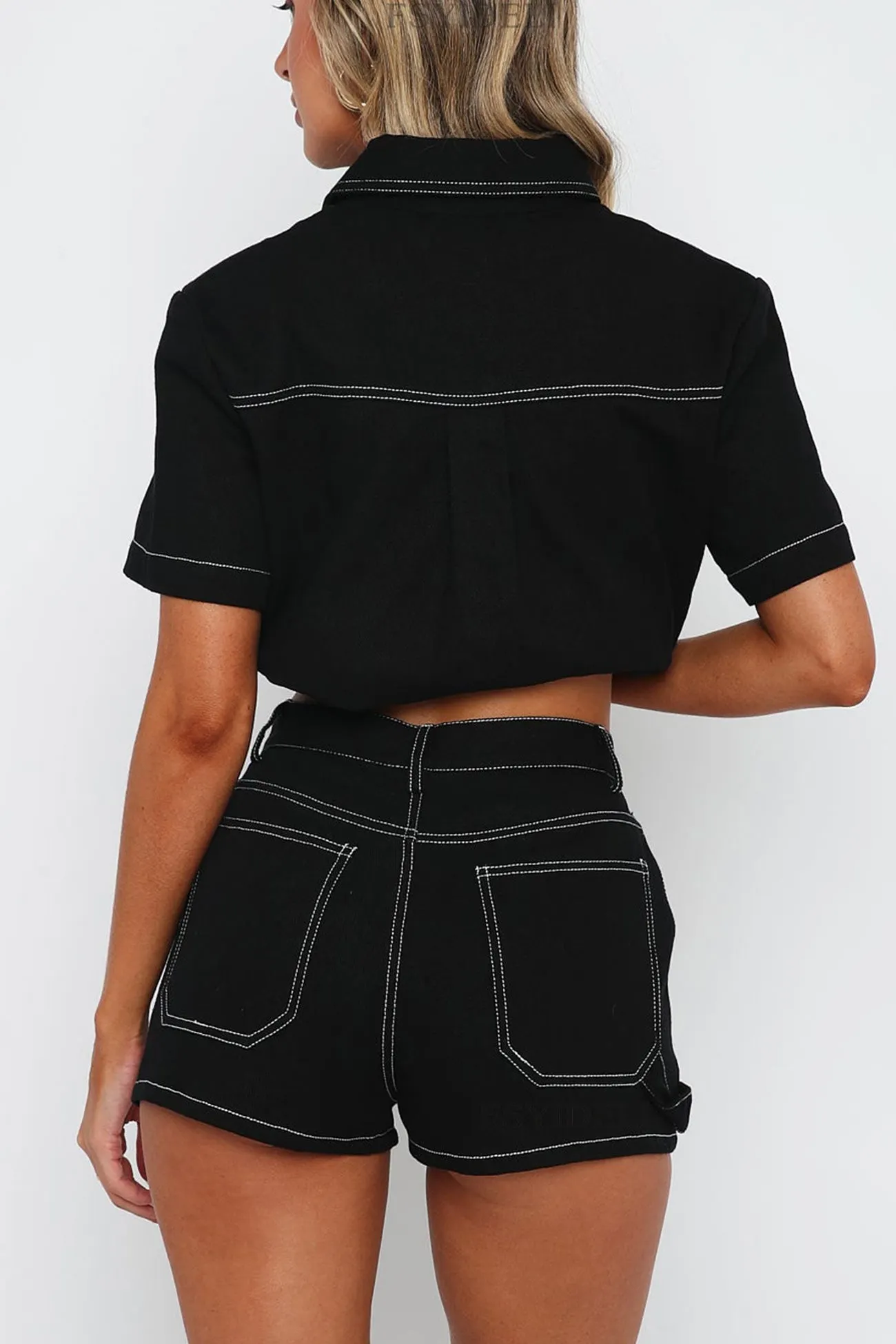 Maxct Vintage Cargo Shirt Shorts Set